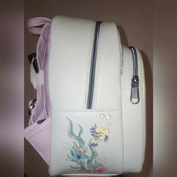 Brand New Loungefly Disney The Little Mermaid Couple Hug Mini Backpack 💙 - Picture 2 of 5